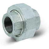 Supply Giant HNVO0056 3/4" Galvanized Malleable Iron Straight Union for 150 lb Applications, with Female Threaded Connects