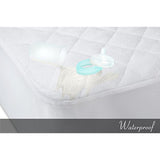 Crib Mattress Protector Cover - Comfortable, Breathable and Waterproof Bamboo Material. Keep The Crib Mattress Clean and Protected and Give Your Baby a Cozy Restful Sleep. Machine and Dryer Friendly.
