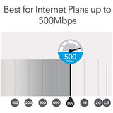 NETGEAR Orbi Tri-band Whole Home Mesh WiFi System with 3Gbps Speed (RBK50) – Router & Extender Replacement Covers Up to 5,000 sq. ft., 2-Pack Includes 1 Router & 1 Satellite White