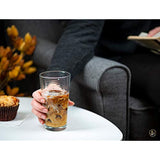 Drinking Glasses Set of 12, Durable Glassware Set Includes 6-17oz Highball Glasses 6-13oz DOF Glasses | Heavy Base Tall Glass Cups for Water, Juice, Beer, Wine, and Cocktails