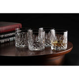 Double Old Fashioned Glasses, Le'raze Posh Crystal Collection, Perfect for serving scotch, whiskey or mixed drinks (Set of 6 - 11Oz DOF Glasses)
