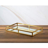 Classic Touch Decor Oblong Mirror Tray - 16.25" L 10.25" W X 2" H