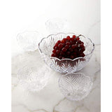 Elegant Large Crystal Clear Salad Bowl, Glass Mixing Bowl, All Purpose Round Serving Bowl