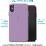Speck Products CandyShell Fit iPhone Xs Max Case, Lilac Purple