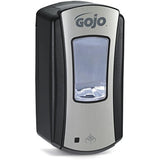 GOJO LTX-12 Touch-Free Foam Hand Soap Dispenser, Chrome/Black, for 1200 mL GOJO LTX-12 Foam Hand Soap Refills (Pack of 1) - 1919-01