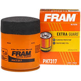 Fram PH7317 Extra Guard 10K Mile Change Interval Spin-On Oil Filter, black