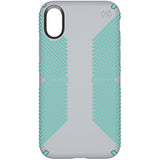 Speck Products Presidio Grip iPhone XS/iPhone X Case Dolphin Grey/Aloe Green