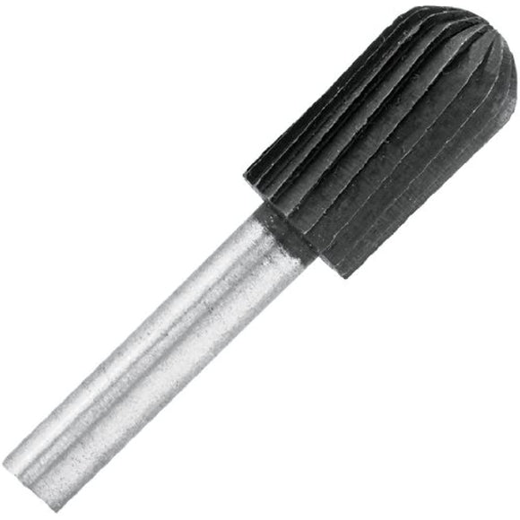 Vermont American 16671 1/2-Inch by 7/8-Inch Useable Length Domed Cylinder Metal 1/4-Inch Shank Rotary File for Drill