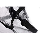 Clear Tote Bag Stadium Approved - Shoulder Straps and Zippered Top. Perfect Clear Bag for Work, School, Sports Games and Concerts. Meets Stadium Tournament Guidelines. (Black)