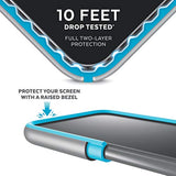 Speck Products Presidio Grip Samsung Galaxy S10 Case, Microchip Grey/Ballpoint Blue (124589-7569)