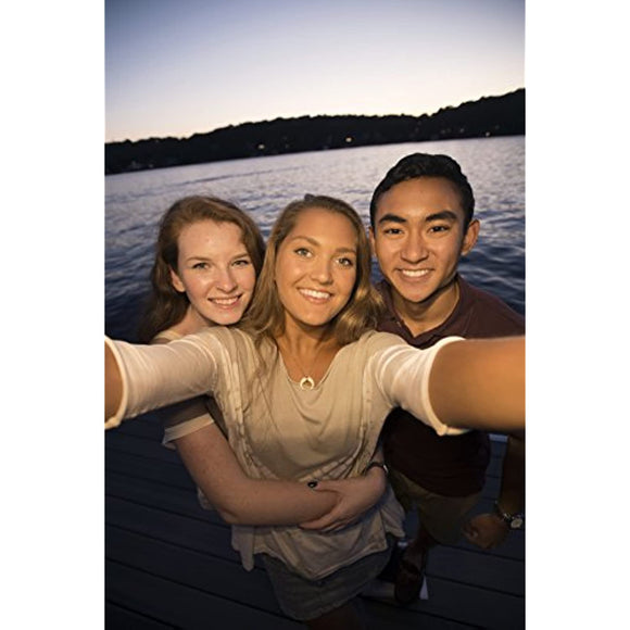 LuMee Two Selfie Phone Case, Rose Matte | LED Lighting, Variable Dimmer | Shock Absorption, Bumper Case | iPhone 8 / iPhone 7 / iPhone 6s / iPhone 6