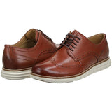 Cole Haan Men's Original Grand Shortwing Oxford Shoe, Woodbury Leather/Ivory, 12 Medium US