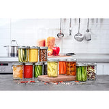 8oz Glass Mason Jars with lids Set of 12- wide mouth - Airtight Band + Marker & Labels - Canning Jars with Lids, Ideal for candle jars, Spice Jars, Wedding Favors, Meal Prep, Jelly Jar, Jam, Honey,