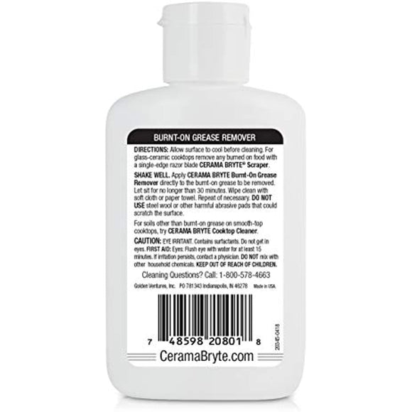 Cerama Bryte Burnt on Grease Remover, 2 Ounce Bottle (20812)