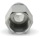 Flextron FTGF-38F38 Gas Connector Adapter Fitting with 3/8" Outer Diameter Flare Thread x 3/8" FIP, Uncoated, for Log & Space Connectors, Excellent Corrosion Resistance, Stainless Steel