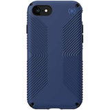 Speck Products Presidio2 Grip Case, Compatible with iPhone SE (2022)| iPhone SE (2020)| iPhone 8| iPhone 7, Coastal Blue/Black/Storm Grey