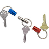Lucky Line 3-Way Pull Apart Keychain,1 Pack, Red, Blue and Silver (71701)