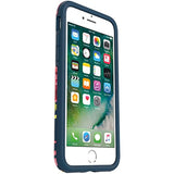 OtterBox SYMMETRY SERIES Case for iPhone SE (3rd and 2nd gen) and iPhone 8/7 - Retail Packaging - BOUQUET (BLAZER BLUE/BLAZER BLUE/BOUQUET GRAPHIC)