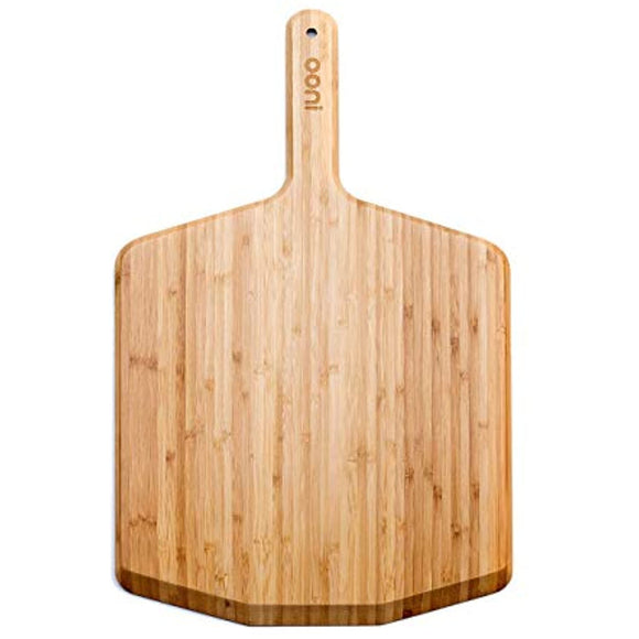 Ooni 14” Bamboo Pizza Peel – Lightweight Smooth Wooden Pizza Paddle and Serving Board – Ooni Outdoor Pizza Oven Accessories