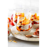 Stemless Wine Glasses [Set of 12] Elegant Wine Glass Great For White Or Red Wine, 19oz. Clear Glass
