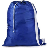 Shoulder Strap Laundry Bag - Drawstring Locking Closure, Durable Nylon Material, Large Capacity, Heavy Duty Stitching, Hands Free Carrying, Perfect for Laundromat or College Dorm. (Blue | 30" x 40")