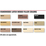 FamoWood 40022126 Latex Wood Filler - Pint, Natural