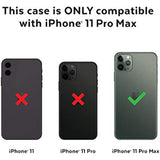 Speck Products 130037-5905 Presidio V-Grip iPhone 11 PRO Max Case, Clear/Black