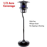 DynaTrap Insect Trap (DT1210), Pole Mount and Water Tray, 1/2 Acre, Bl, Black