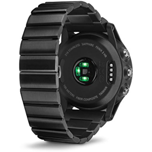 Garmin Fenix 3 HR, Slate Gray with Stainless Steel Band