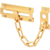 Defender Security U 9907 Chain Door Guard � Door Chain Lock for Door and Home Security, 3-5/16�, Solid Brass Construction and Finish