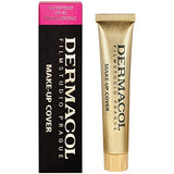 Dermacol Full Coverage Foundation | Long Lasting Waterproof Makeup Cover Cream SPF30 | Hypoallergenic & Light Weight Liquid | Tattoo, Acne, Spots, Under-eye Skin Cover-up | Natural Matte Finish 30g | 223