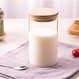 Glass Kitchen Canisters with Airtight Bamboo Lids - Kitchen Organization and Food Storage Glass Jar for Candy, Cookie, Rice, Sugar, Flour, Pasta, Nuts.�