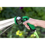 Vremi Heavy Duty Metal Garden Hose Nozzle - 10 Pattern High Pressure Thumb Control Jet Shower Sprayer for Gardening Watering Car Washing - No Squeeze Handle Power Washer Attachment Long Water Spray