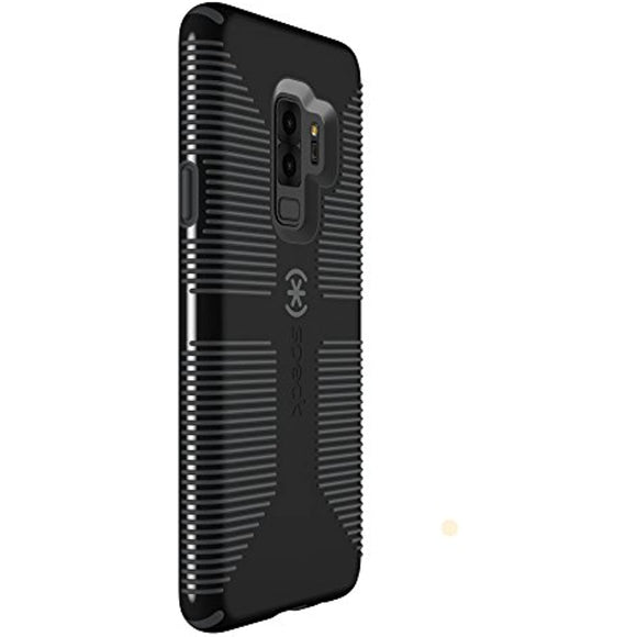 Speck Products Compatible Phone Case for Samsung Galaxy S9 Plus, Candyshell Grip Case, Black/Slate Grey