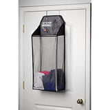 Store & Score Over The Door Hanging Kids Fun LED Baseball Light-Up Collapsible Mesh Laundry Hamper Basket, Toy Chest, Heavy Duty Metal Hooks Included. Patent Pending