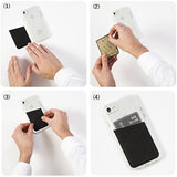 Case-Mate CM035446 - Stick On Credit Card Wallet - POCKETS - Ultra-slim Card Holder - Universal fit - Apple � iPhone � Samsung � Galaxy - and more � Black