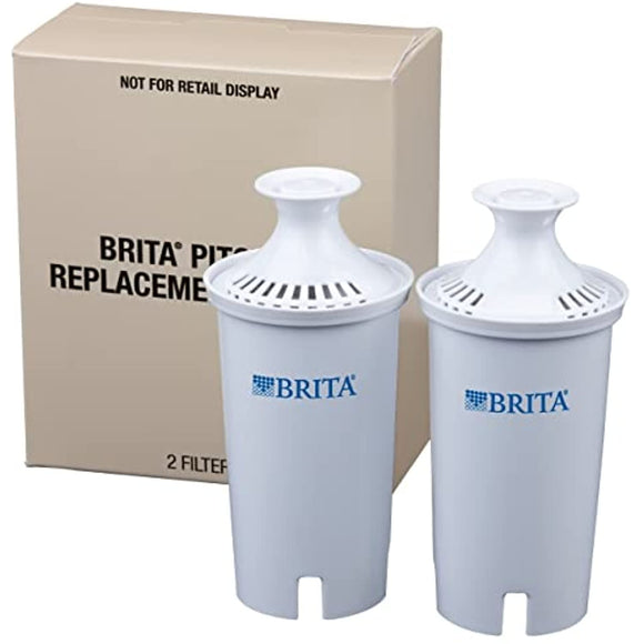 Brita Standard Water Filter, Standard Replacement Filters for Pitchers and Dispensers, BPA Free, 2 Count