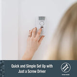 SABRE HS-MSA Loud dB Siren and 120 Degree Wide Angle Detection-DIY Easy Installation Wireless Motion Sensor Home Security Burglar Alarm, White