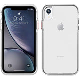 Pelican Ambassador iPhone XR Case (Clear/White with Rose Gold Button)