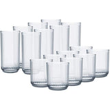 Tacoma 16-Piece Assorted Glass Tumbler Set