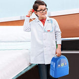 Play Brainy Kids Doctor Playset | Medical Nurse Kit for Kids Includes Reflex Hammer, Thermometer, Stethoscope, Blood Pressure Monitor & More | Deluxe Pretend Play Toys for Boys & Girls