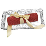 Crystal Rectangular Elegant Serving Tray, For Whiskey Decanter,candle Sticks,vanity set, and Serving