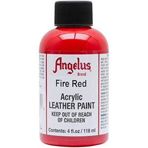 Angelus Acrylic Leather Paint Fire Red 4oz