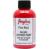 Angelus Acrylic Leather Paint Fire Red 4oz
