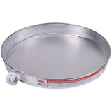 Oatey 34081 Aluminum Pan with 1-1/2-Inch PVC Fitting, Pan Pre-Drilled Hole, 20-Inch