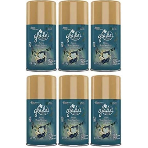 Glade Automatic Spray Refill - Limited Edition - Winter Collection 2017 - Warm Flannel Embrace - Net Wt. 6.2 OZ (175 g) Per Refill Can (6 Pack)