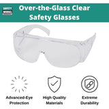 Safety Works 817691 Over Economical Safety Glasses, Clear