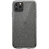 Speck iPhone 11 Pro Max Case - Presidio Clear + Glitter - Protective Ultra Thin Slim Hard Anti Scratch Cover, Clear/Gold Glitter (130027-5636)