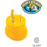 Camco Power Grip RV Generator Adapter | Features a Heavy-Duty 30 Amp Locking Male and Female Connection | Rated for 125 Volts / 3750 Watts (55333)