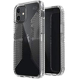Speck Products Presidio Perfect-Clear Grip iPhone 12 Mini Case, Clear/Clear